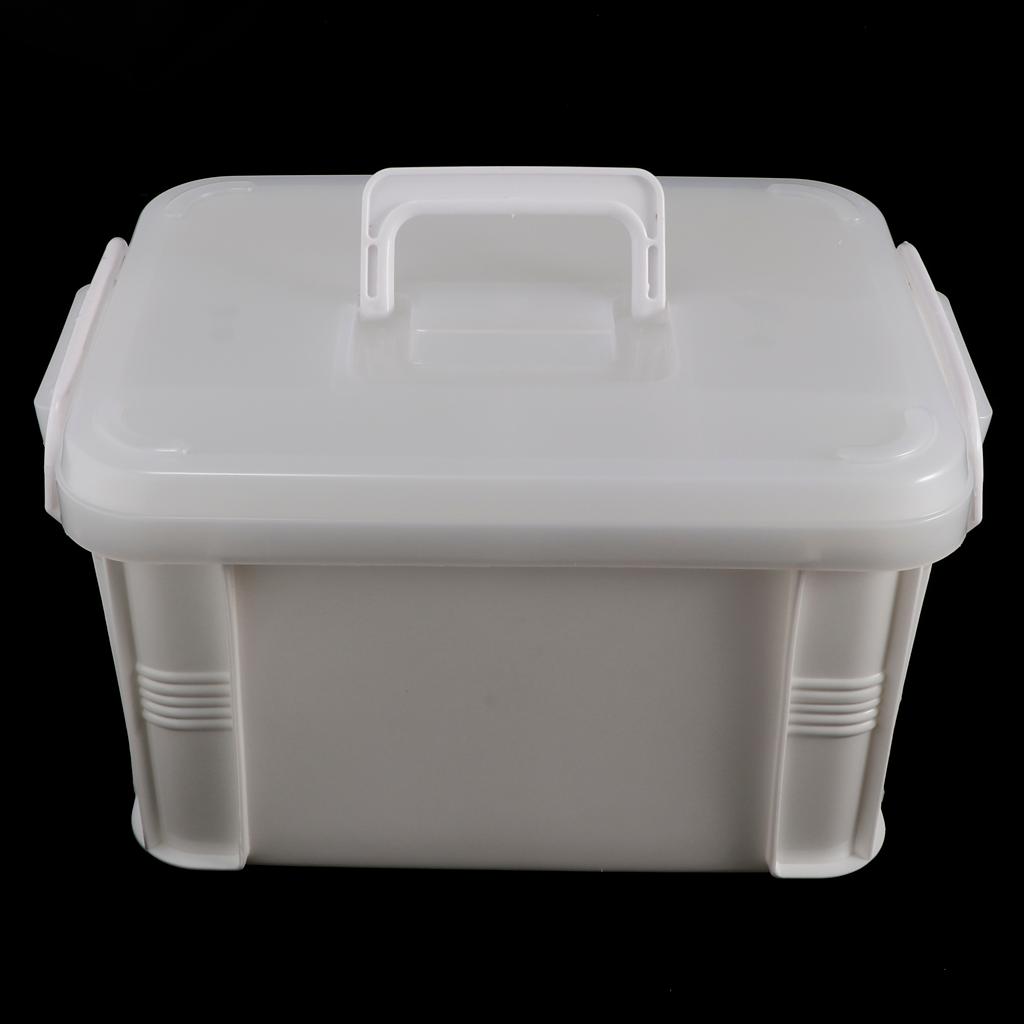 Portable Plastic 2 Layers Pill Medicine Chest First Aid Kits Case Storage Box Family Health Caring Tool Cabinet Box