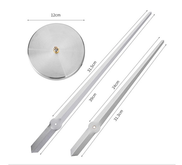 ĐỒNG HỒ TRANG TRÍ DÁN TƯỜNG 3D - SÁNG TẠO LOẠI LỚN DH02 - MÀU VÀNG