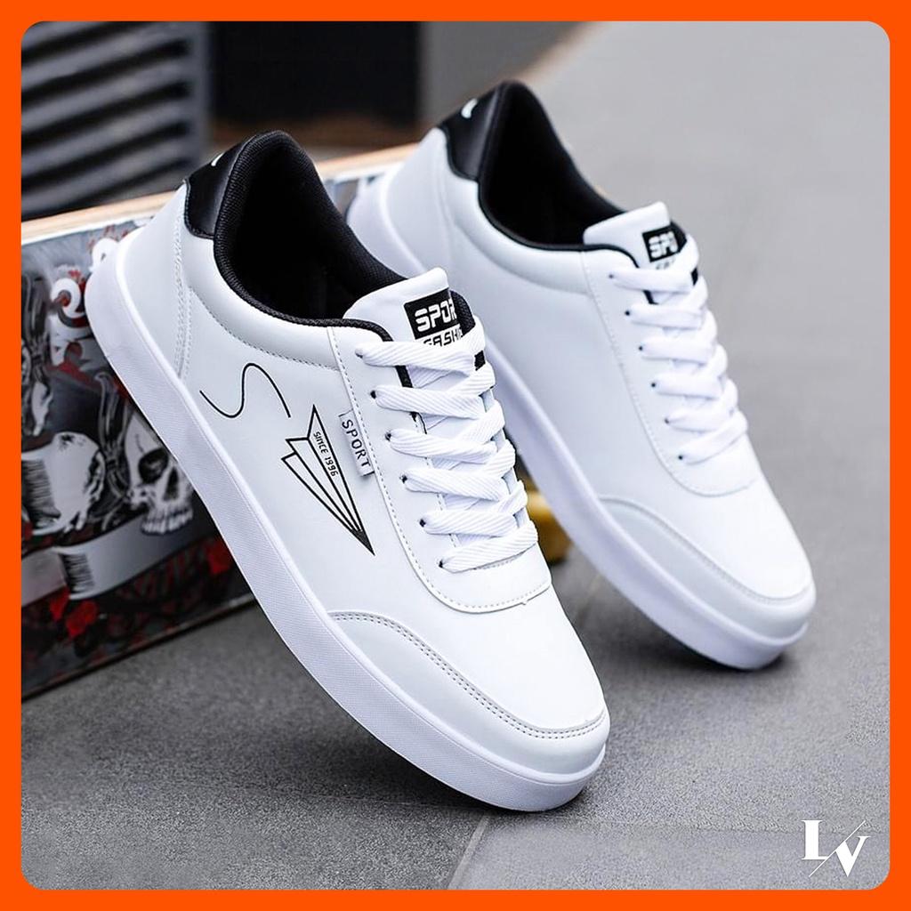 Giày Thể Thao Nam Sneaker Cao Cấp Da PU Bền Đẹp LEVI STORE Trending 2022
