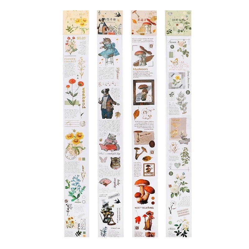 Dây stickers 38cm trang trí kiểu cổ điển vintage DIY