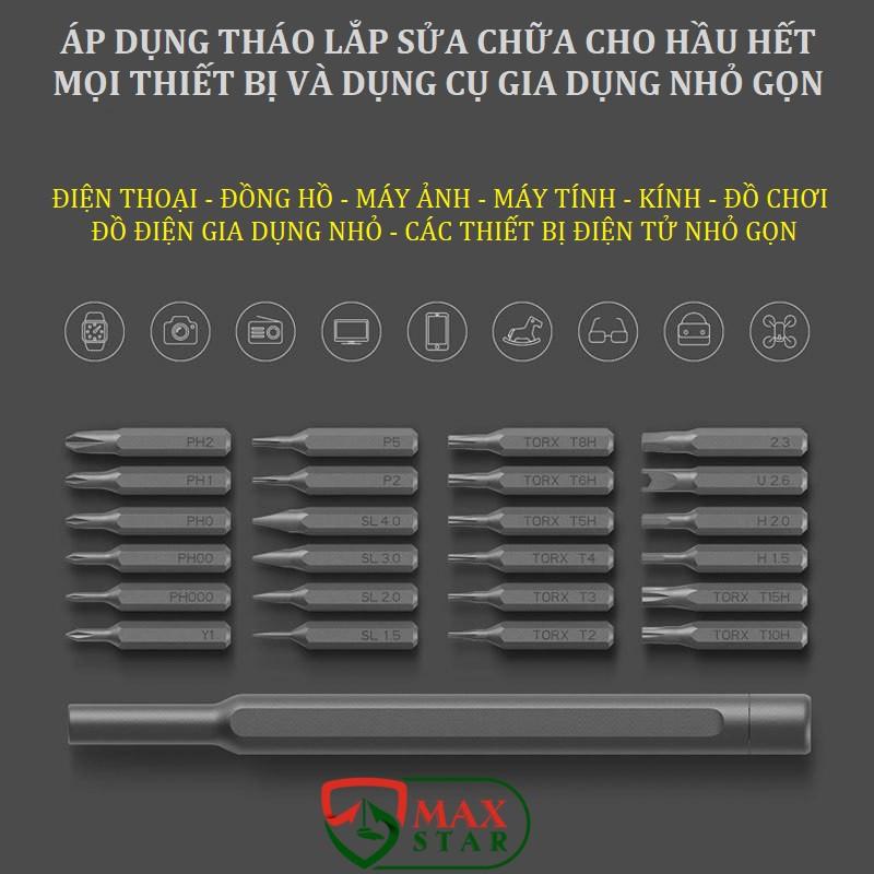 Bộ tô vít đa năng mini 24 đầu cao cấp siêu bền Tô vít sửa điện thoại Tô vít điện
