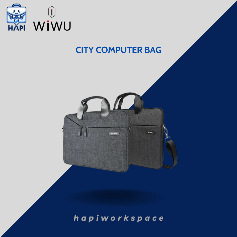 Túi đeo đựng laptop WiWU City Bag Wi-City-13.3/15.6/17.3 inch: Mỏng nhẹ, tối giản, thanh lịch, bảo vệ tốt
