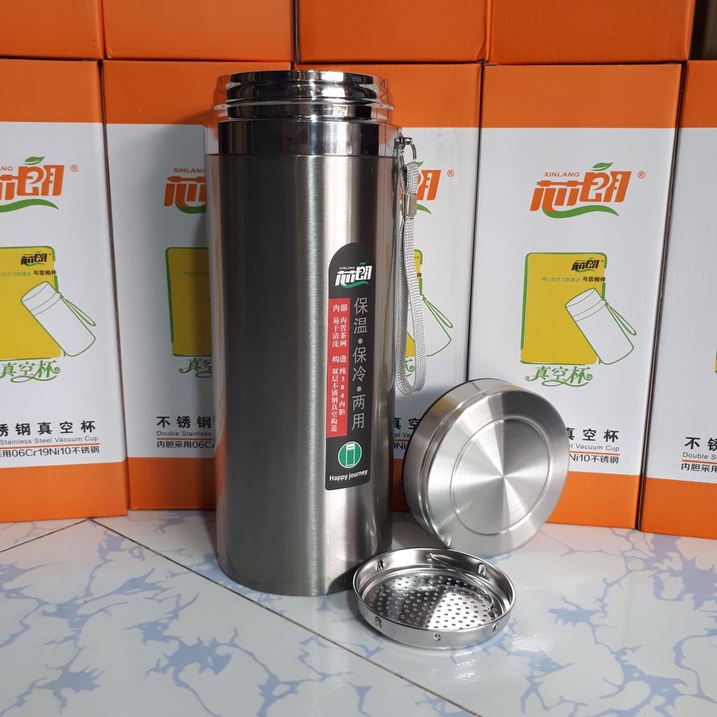 Bình Giữ Nhiệt Inox cao cấp XinLang vỏ cam 1500/700ML