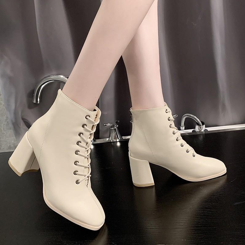 Bốt nữ dây trước gót 7 phân (mã 5265