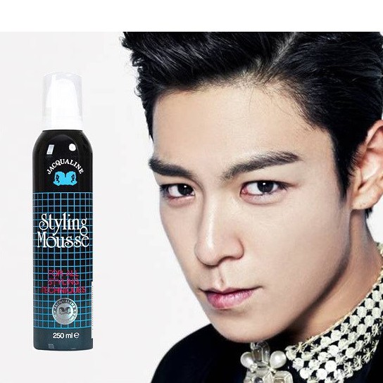 Keo bọt vuốt tóc cho nam nữ Jacqualine Styling Mousse 250ml ,gôm tạo kiểu, mút mousse chải tóc