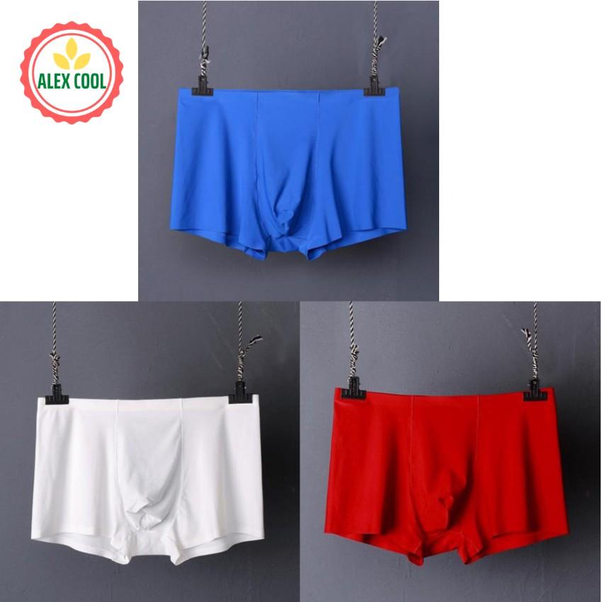 COMBO 4 Quần sịp đùi quần lót nam thun lạnh lụa sữa xu đúc cao cấp