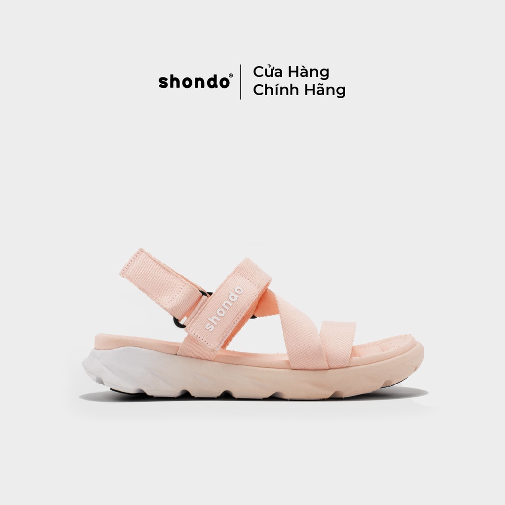 Giày Sandals Shondo F6 Sport Ombre Đế 2 Màu Hồng Trắng F6S0771