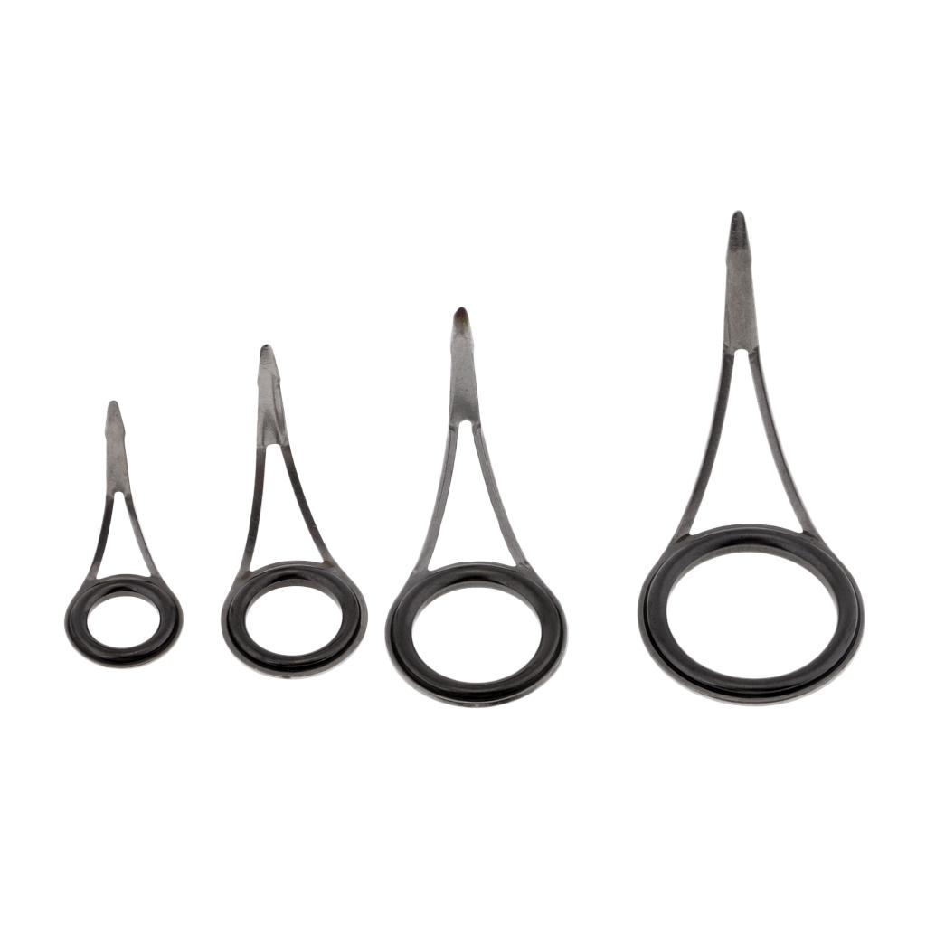 5pcs Fishing Rod Eyes Ceramic Ring Spinning Rod Guides Line Rings