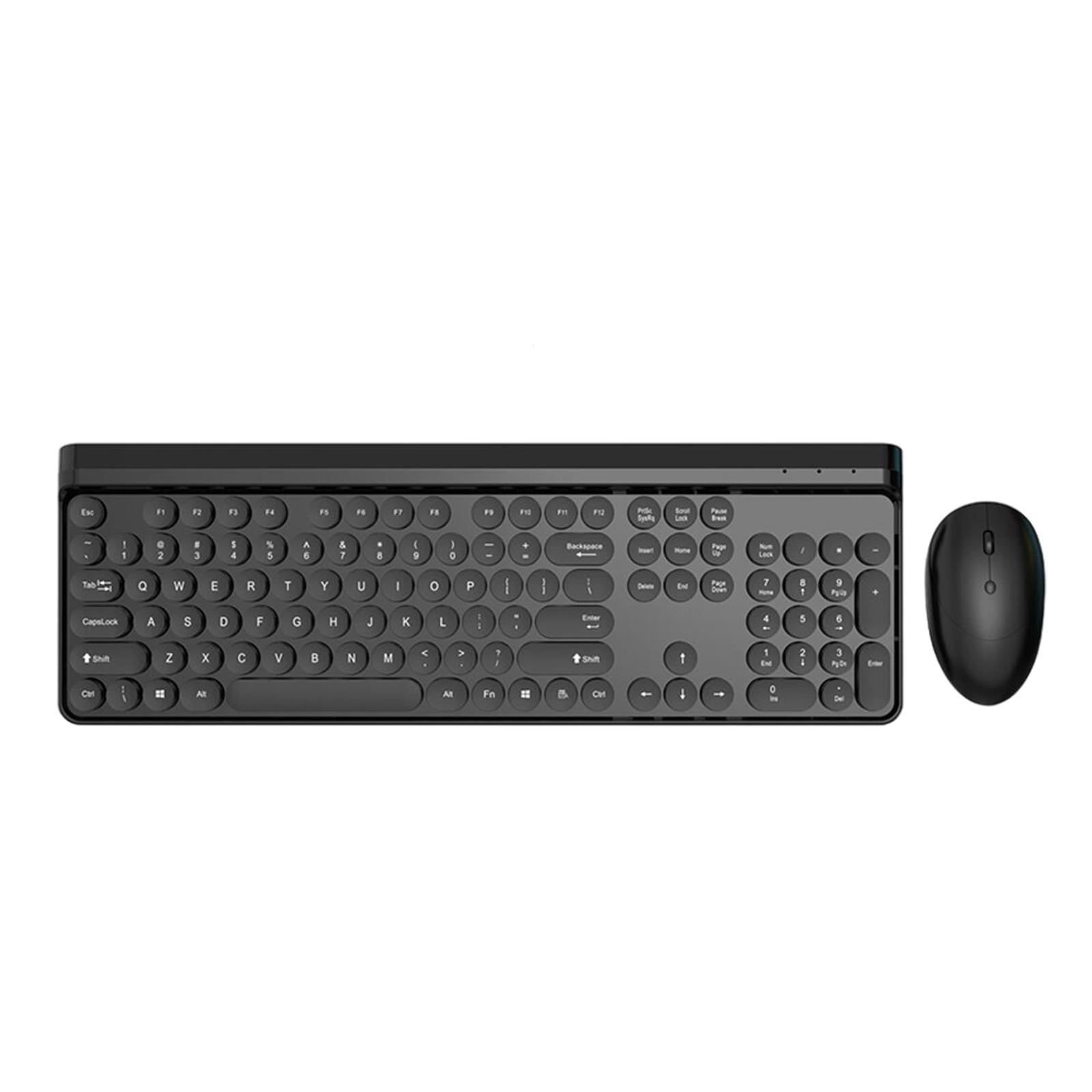 Portable Mini Multifunction 2.4G Wireless Bluetooth Keyboard Black