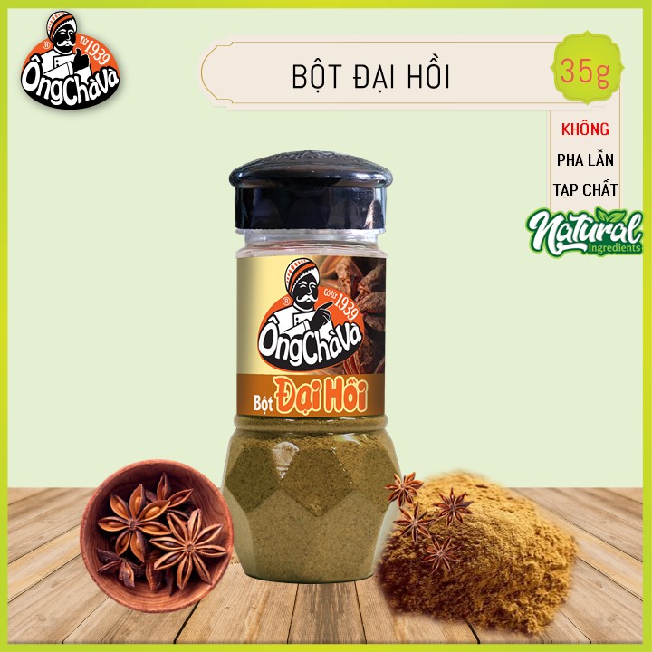 Bột Đại Hồi (Hoa Hồi) Ông Chà Và Hũ 35g (Star Anise Powder)