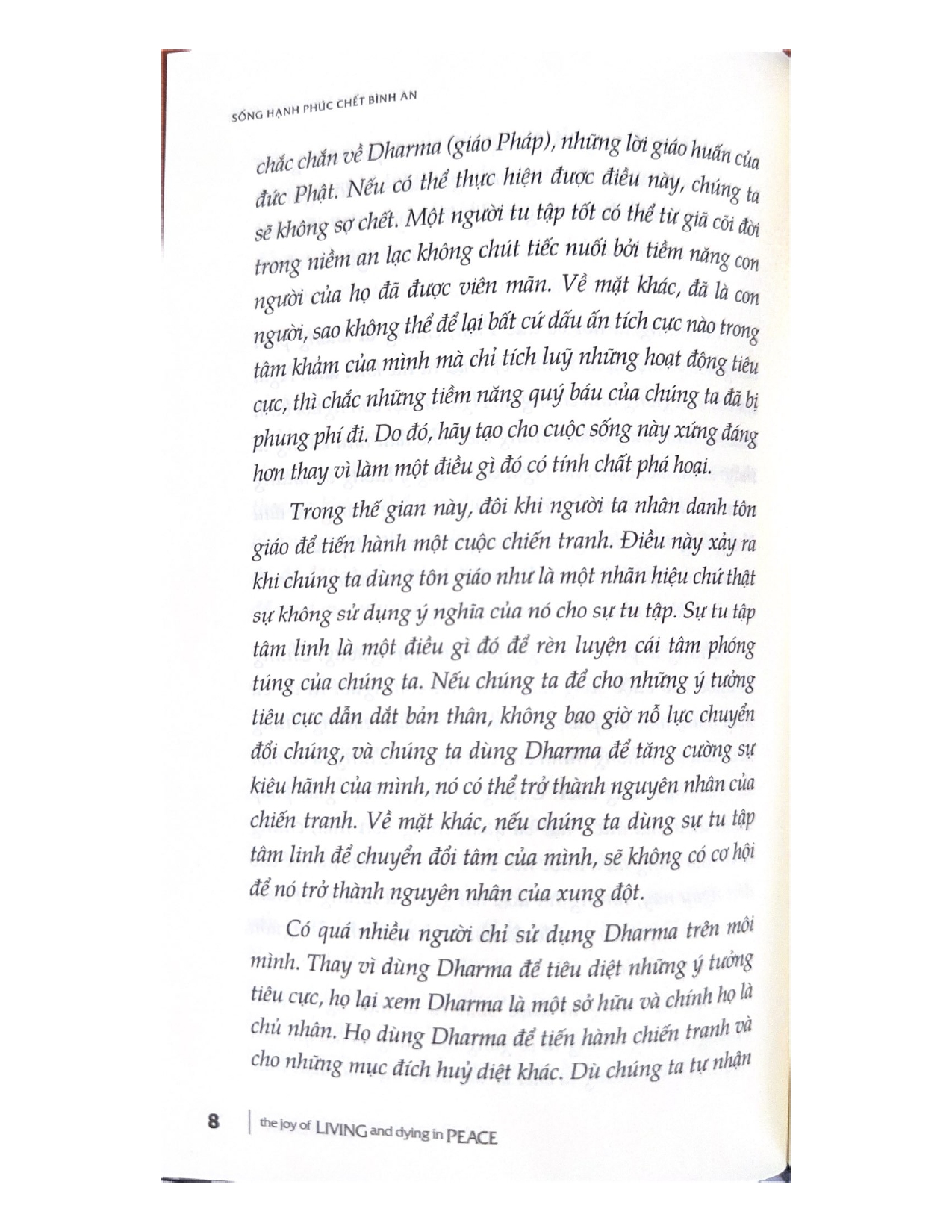 Sống Hạnh Phúc Chết Bình An - Vanlangbooks - Tái Bản