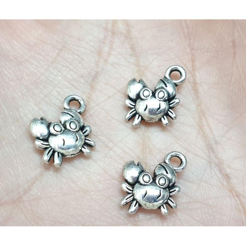 Charm giả bạc hình con cú, mặt trời, con cá... làm vòng tay phong thủy, vòng tay tình bạn handmade