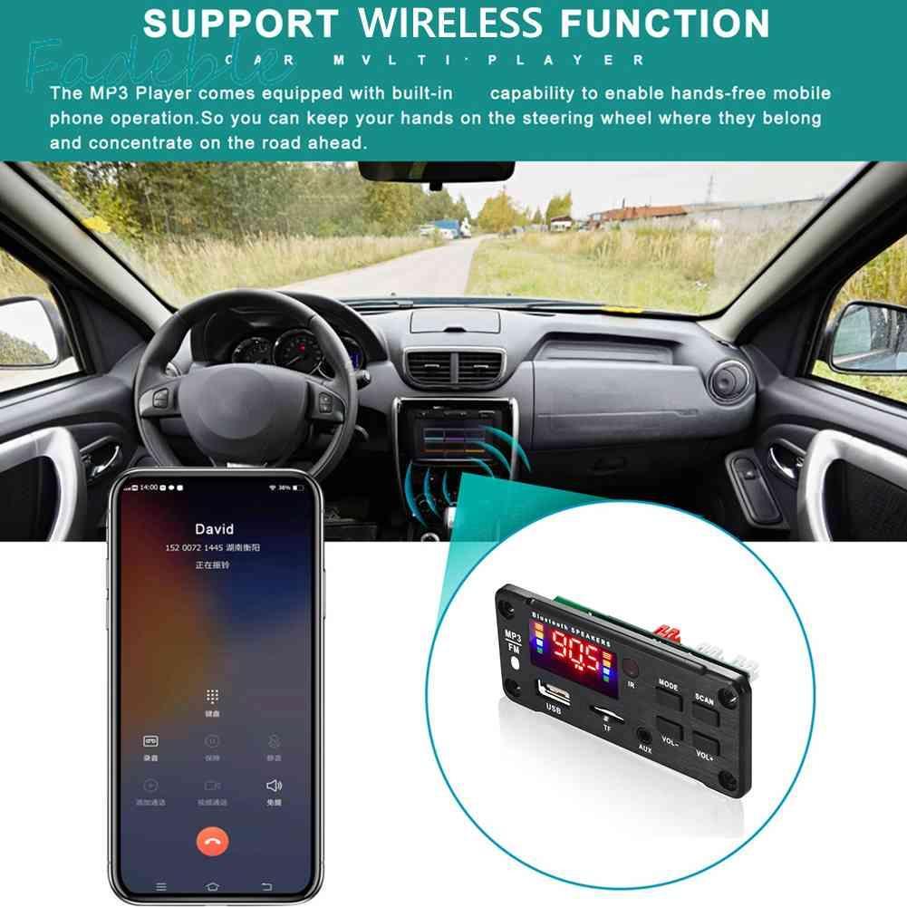 Bản Mạch Giải Mã Máy MP3 12V Bluetooth 5.0 2 X 40W 80W Chuyên Dụng Cho Xe Hơi
