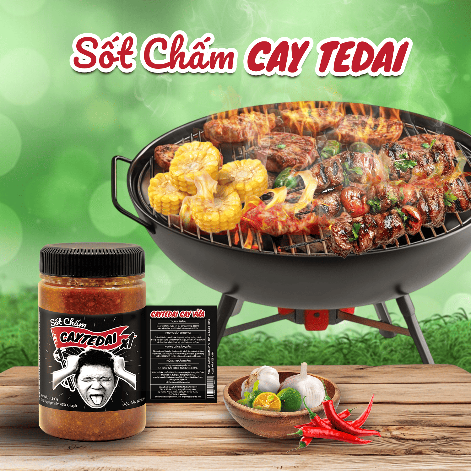 COMBO 2 Hũ Sốt Caytedai X1 và X2 - Lâm Vlog Food - Đặc Sản Tây Ninh
