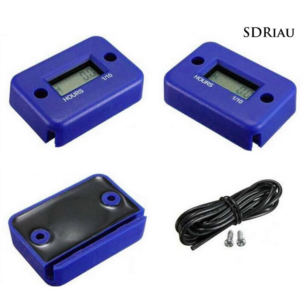 Đồng Hồ Hẹn Giờ Chống Thấm Nước Màn Hình Lcd Cho Xe Mô Tô