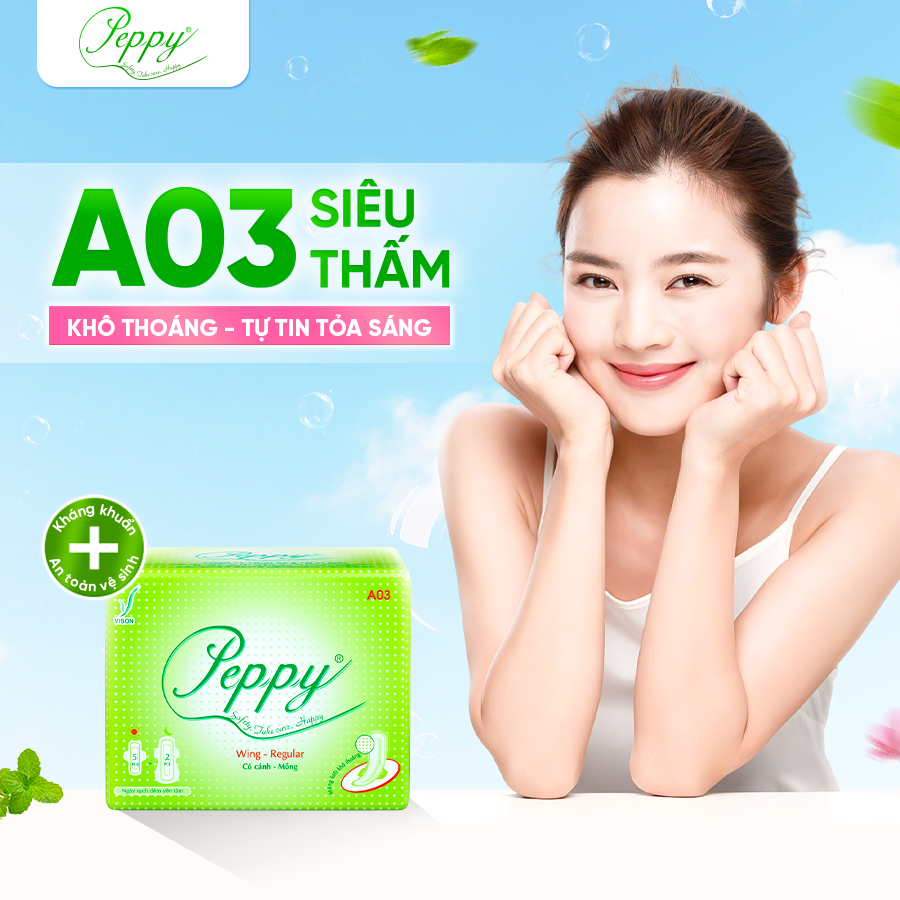 COMBO 12 gói Băng Vệ Sinh AO3 Ngày Và Đêm, Siêu Thấm, Siêu Mỏng Nhẹ, Mặt Lưới, Có Cánh (7 Miếng)