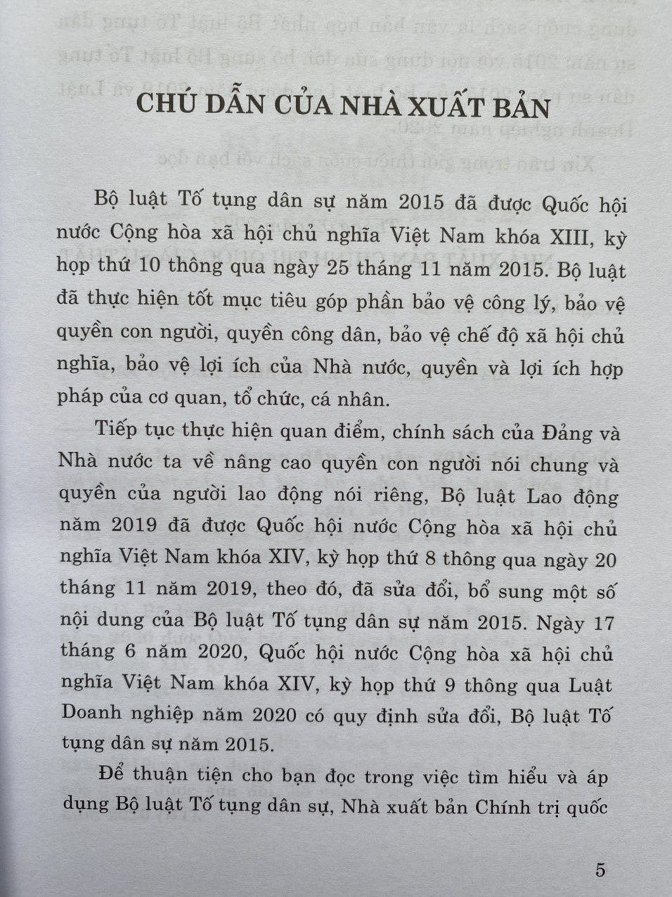 Bộ Luật Tố Tụng Dân Sự
