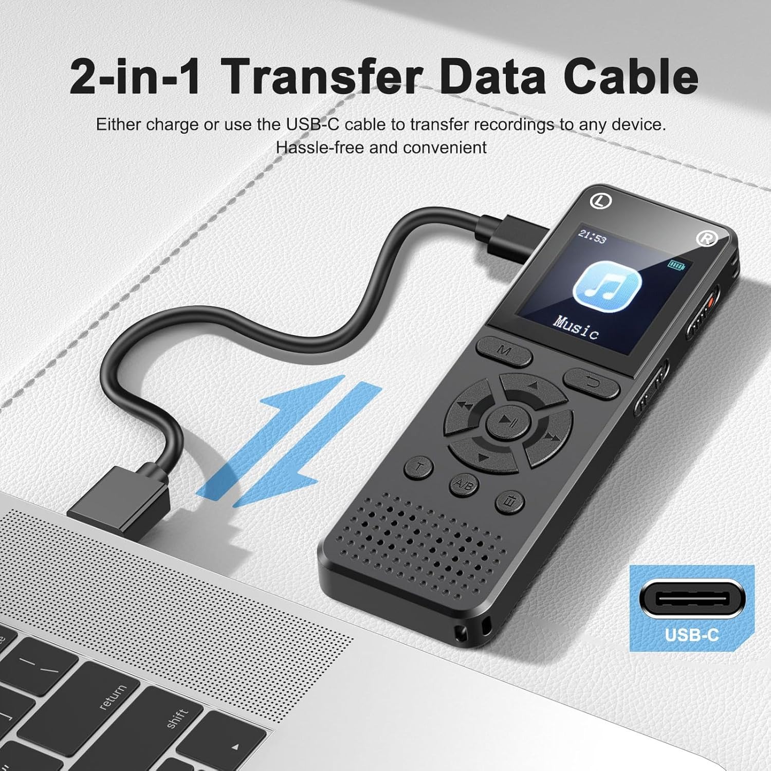 Máy Ghi Âm Chuyên Nghiệp V58 Bộ Nhớ Trong 64GB - Hàng Nhập Khẩu