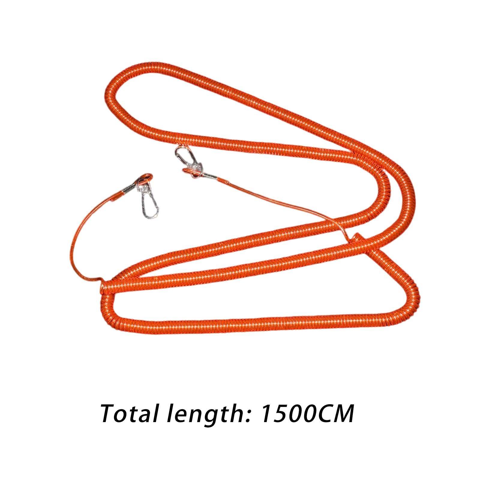 Retractable Fishing Coiled Lanyard Steel Wire Extension Tether Cord Flexible