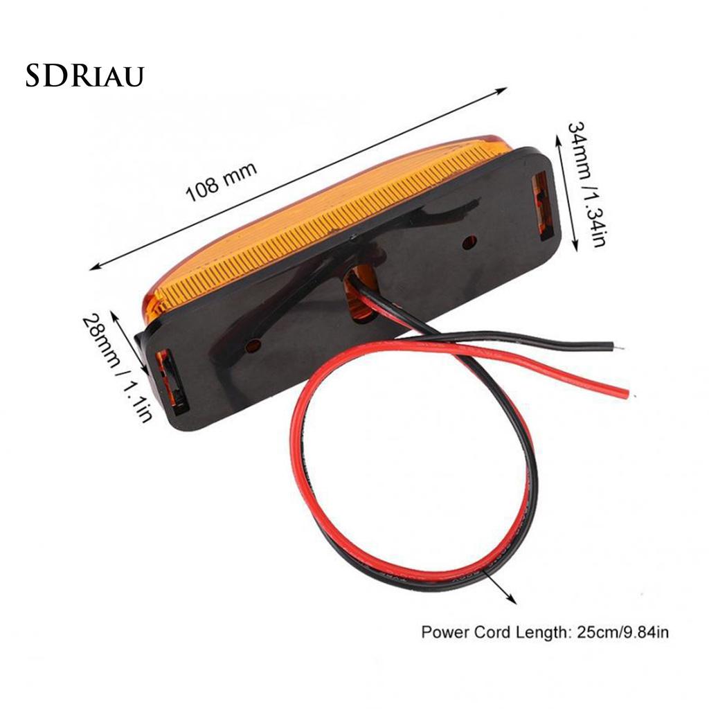 STURDY Đèn 3 Bóng Led 3 Màu Gắn Hông Xe Tải