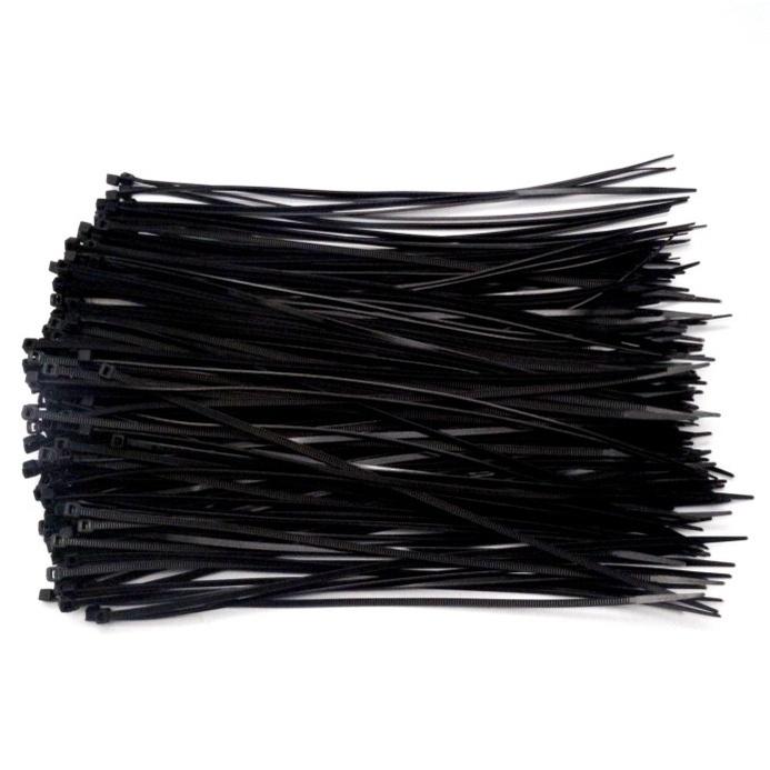 Dây Rút Nhựa Đen Trắng Bọc 100 Dây 150 x 2.5mm H084