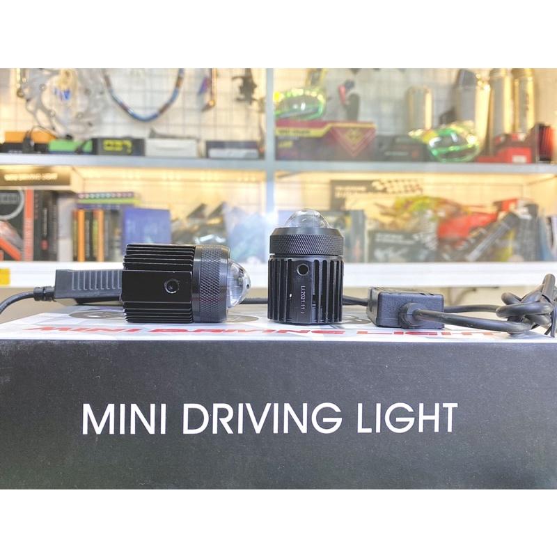 Đèn bi cầu trợ sáng mini. Công suất 30w ánh sáng Vàng - Trắng. Nguồn nhôm, tản nhiệt quạt