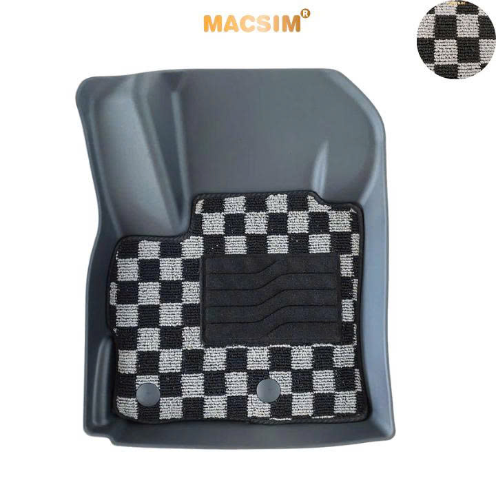 [CHÍNH HÃNG] Thảm lót sàn ô tô Attrage (2014-2026) Macsim – 2 Lớp Ca rô, chuẩn phom, dễ vệ sinh (Mã 03)