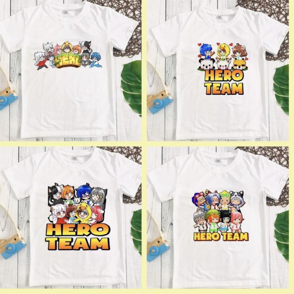 HÓT - Áo thun Hero Team - Mini World - mẫu mới cực ngầu /uy tín chất lượng / co size trẻ em