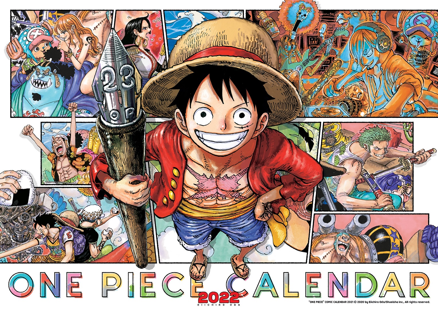 Lịch Manga Treo Tường One Piece 2022