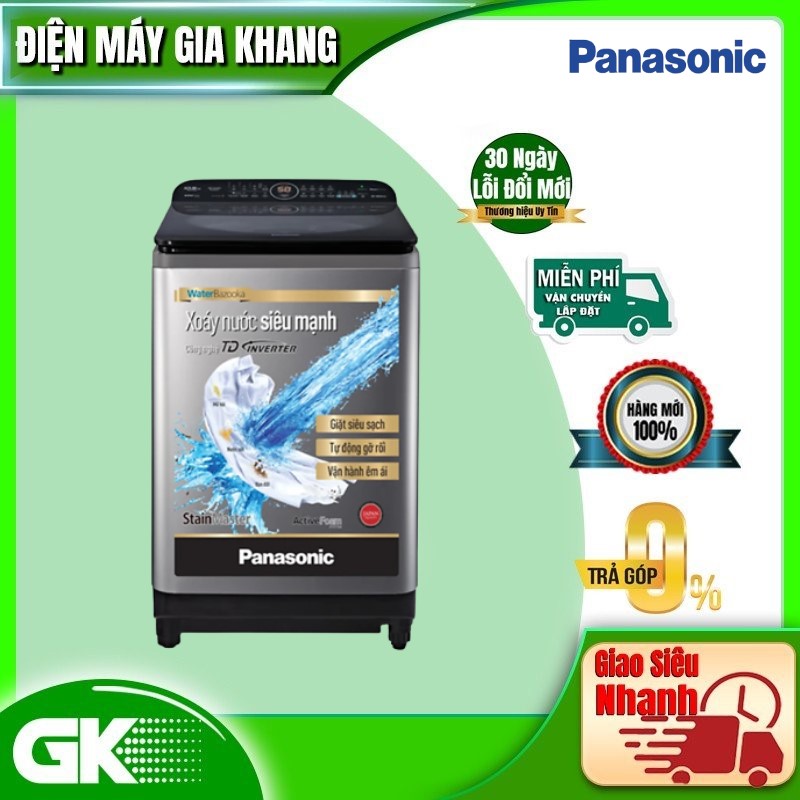 [CHỈ GIAO TẠI HCM] - Máy Giặt Cửa Trên Panasonic 12KG NA-FD11XR1LV- Hàng Chính Hãng