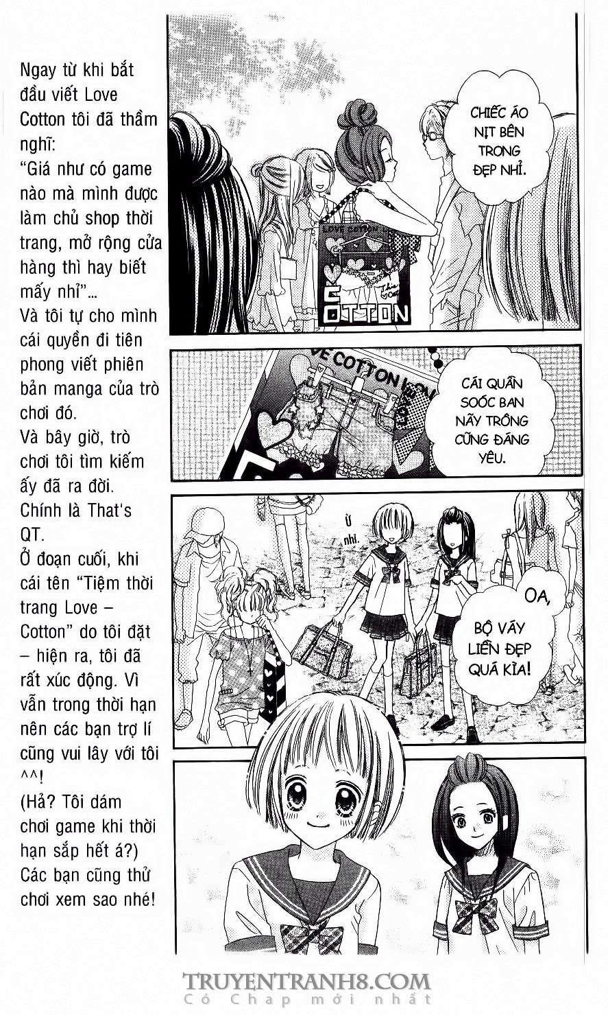 tiệm thời trang, love cotton chapter 22 3