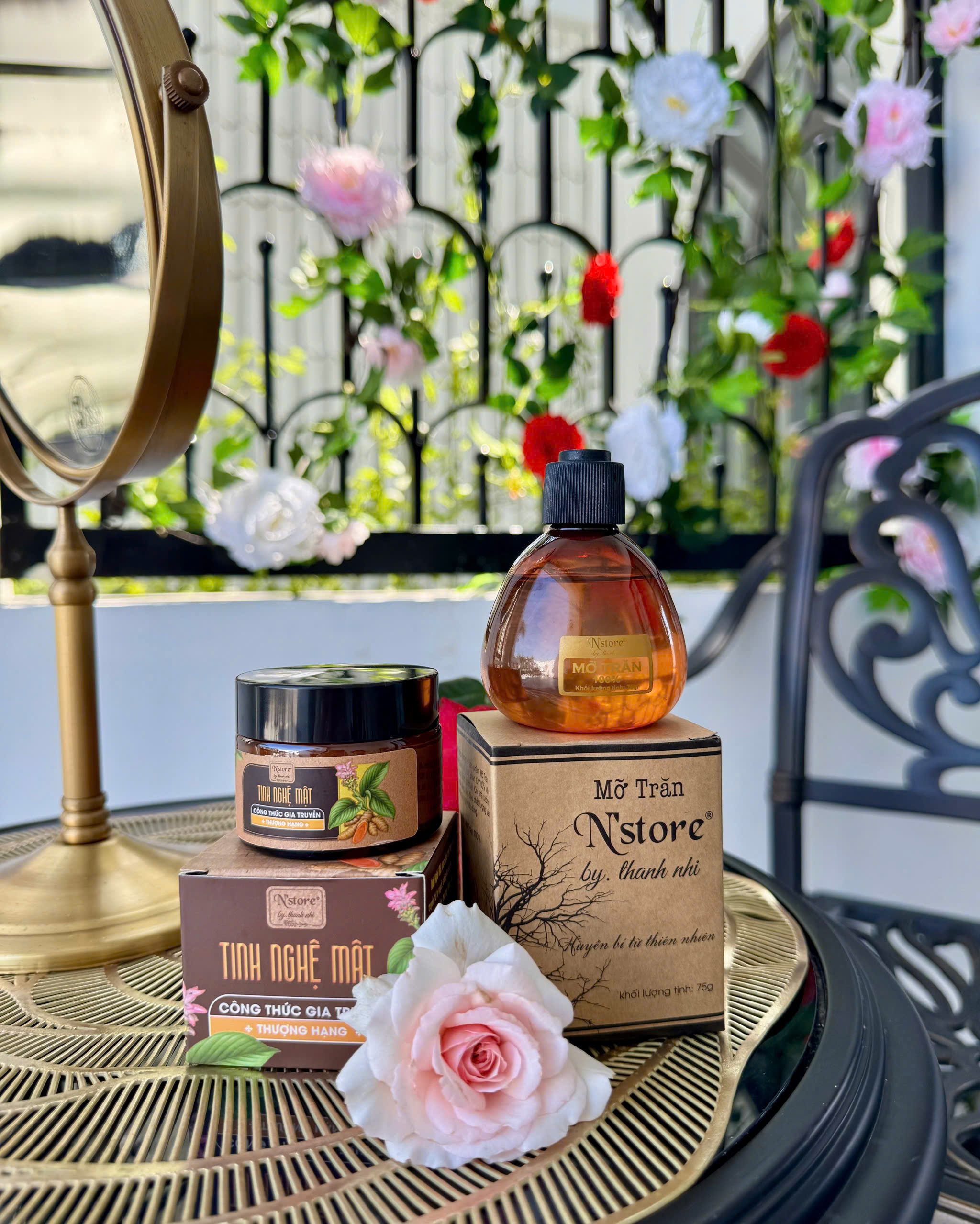 COMBO TINH NGHỆ MẬT KÈM MỠ TRĂN NGUYÊN CHẤT NSTORE BY THANH NHI