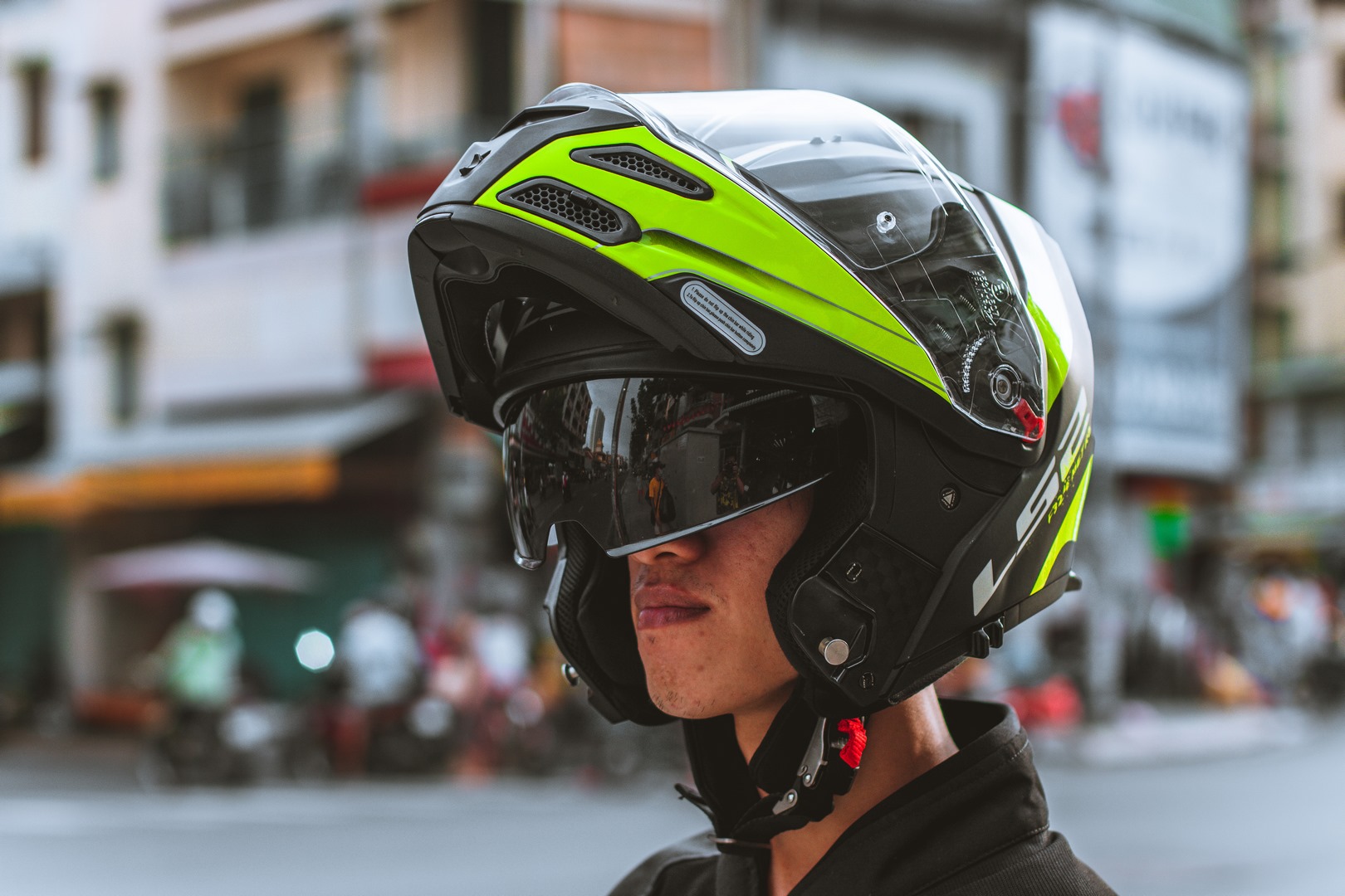 Mũ Bảo Hiểm Fullface Lật Hàm LS2 FF324 Metro