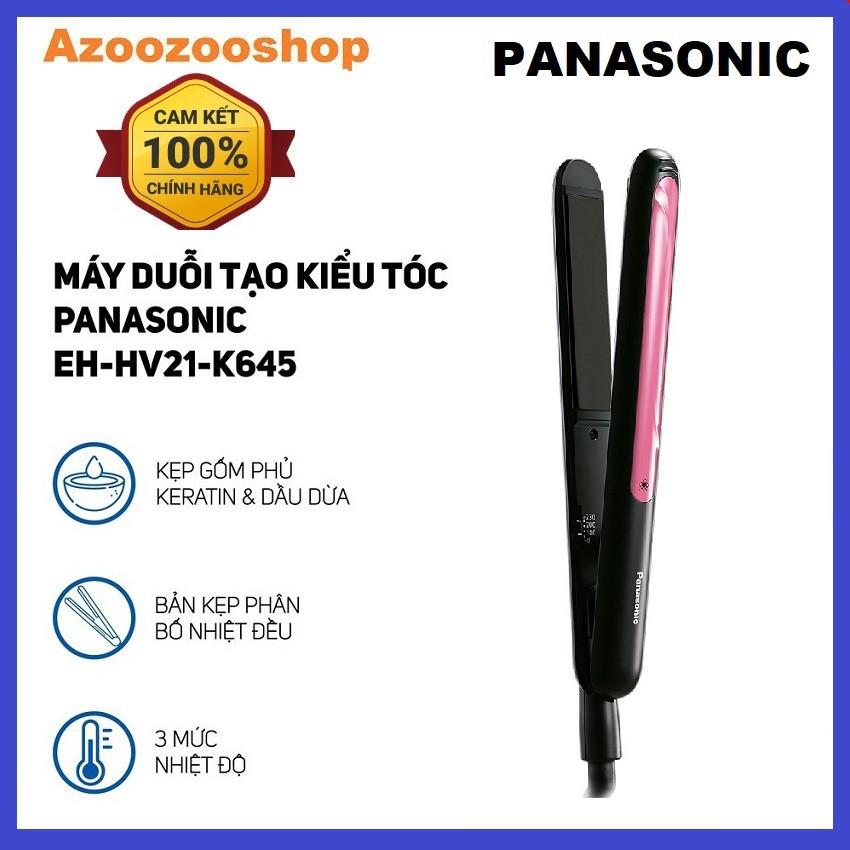 Máy Duỗi Và Tạo Kiểu Tóc Panasonic EH-HV21-K645 - Màu Đen - Hàng Chính Hãng