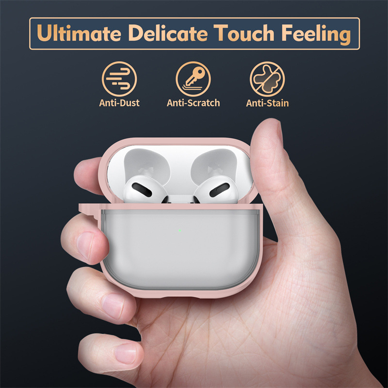 Bao Case PC Trong Suốt Viền Color cho AirPods 3 - Hàng Chính Hãng