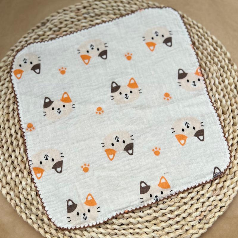 [1 Cái] Khăn sữa vải xô muslin 2 lớp cao cấp mềm mịn cho bé KT 30*30cm