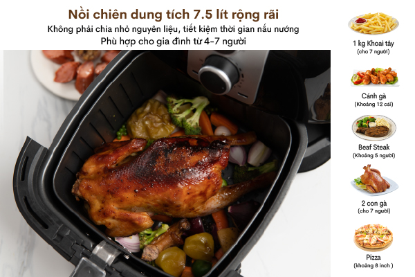 Nồi chiên không dầu FujiE AF7