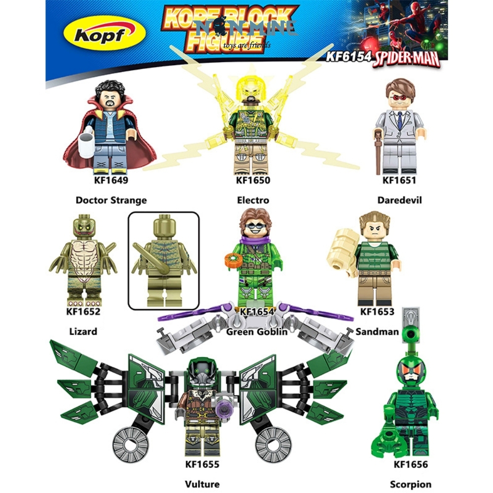 Minifigures Xếp Hình Lắp Ráp Phim Người Nhện Spider Man Marvel Doctor Strange KF6154
