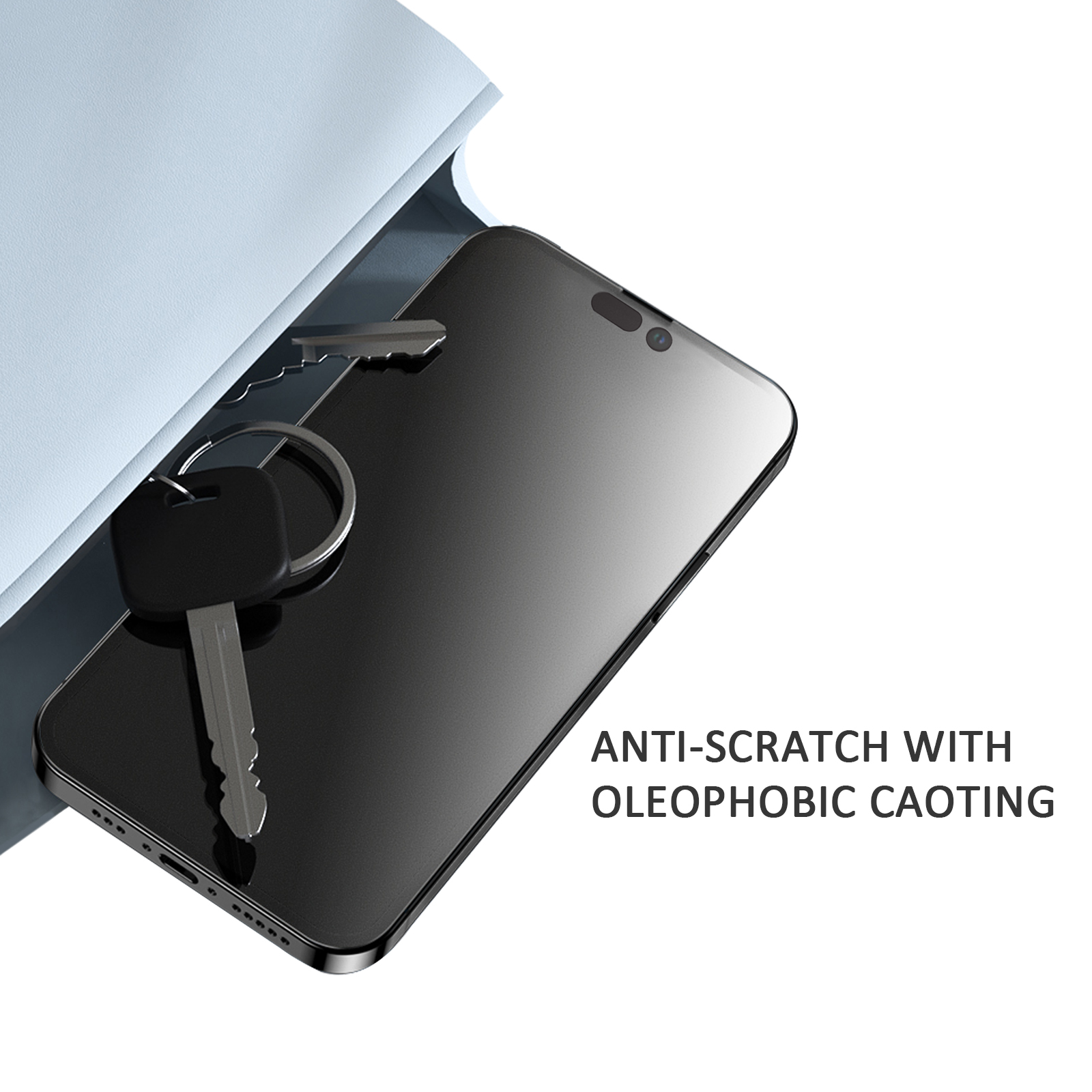 Dán cường lực dành cho iPhone 15 Pro Max/15 Pro/15/15 Plus ANANK 2.5D Full Viền Đen - Hàng Chính Hãng