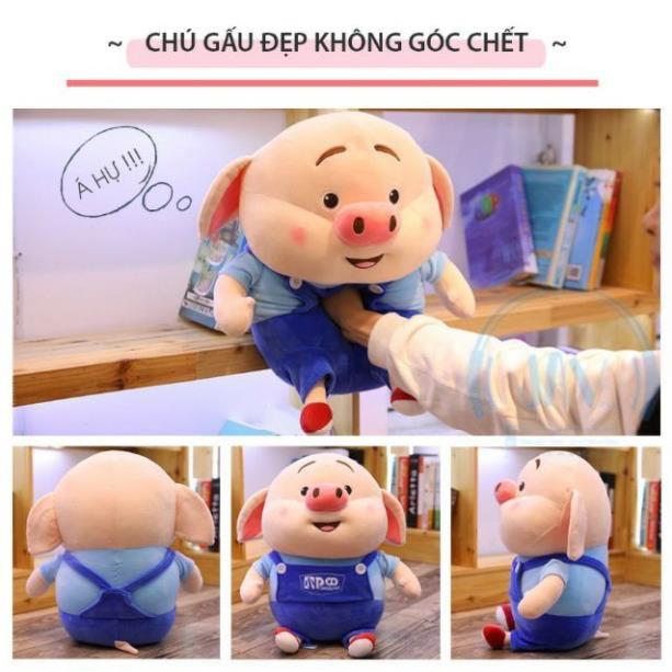 Gấu bông gối ôm heo tiktok chất liệu vải co dãn 4 chiều Hàn Quốc