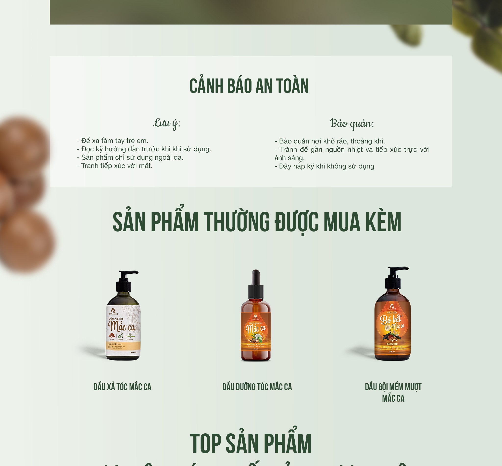 Xịt dưỡng tóc dầu Macadamia, tinh dầu Bưởi 50ml Macaland giảm rụng tóc và kích thích mọc tóc hiệu quả