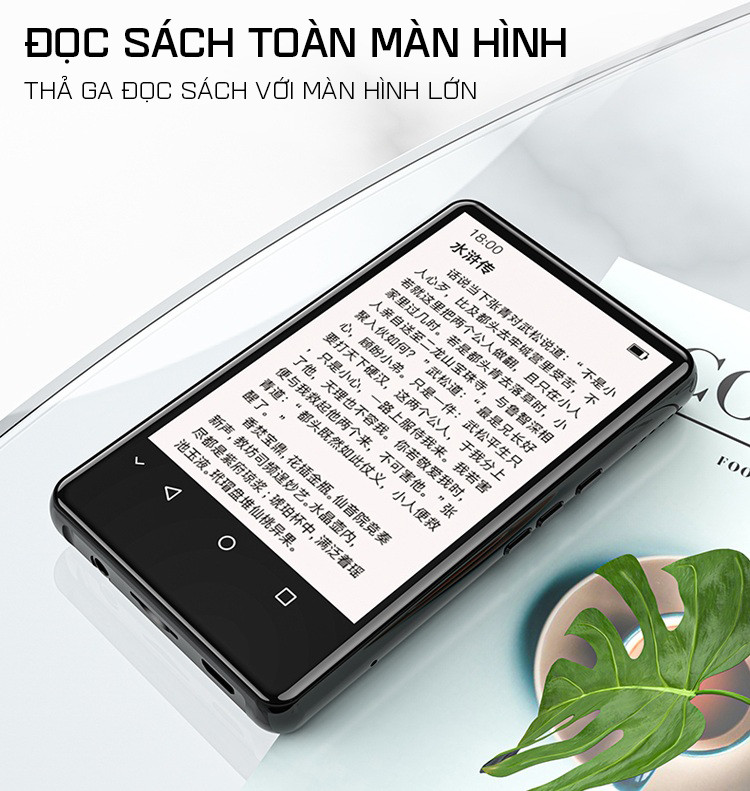 Máy Nghe Nhạc Trực Tuyến MP3 RUIZU H06 Màn Hình IPS Cảm Ứng 4Inch Hệ Điều Hành Android 5.1 Hỗ Trợ Kết Nối Wifi, Bluetooth - Bộ Nhớ Trong 8Gb - Hàng Chính Hãng