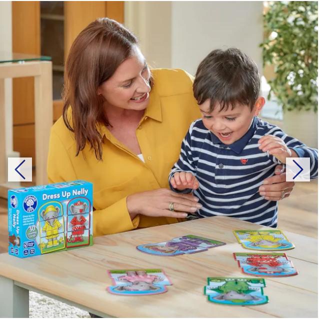 Trò chơi trí tuệ Dress Up Nelly - Orchard Toys giúp trẻ nhận biết màu sắc và phối hợp tay mắt