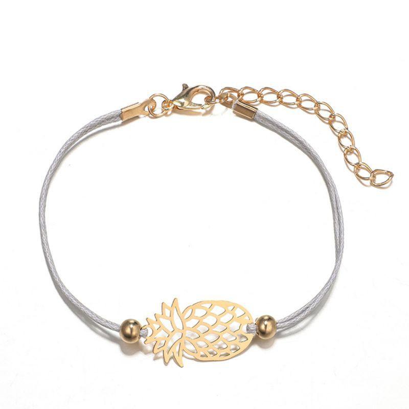 Bộ 5 vòng đeo tay hợp kim đính ngọc mắt mèo xinh xắn