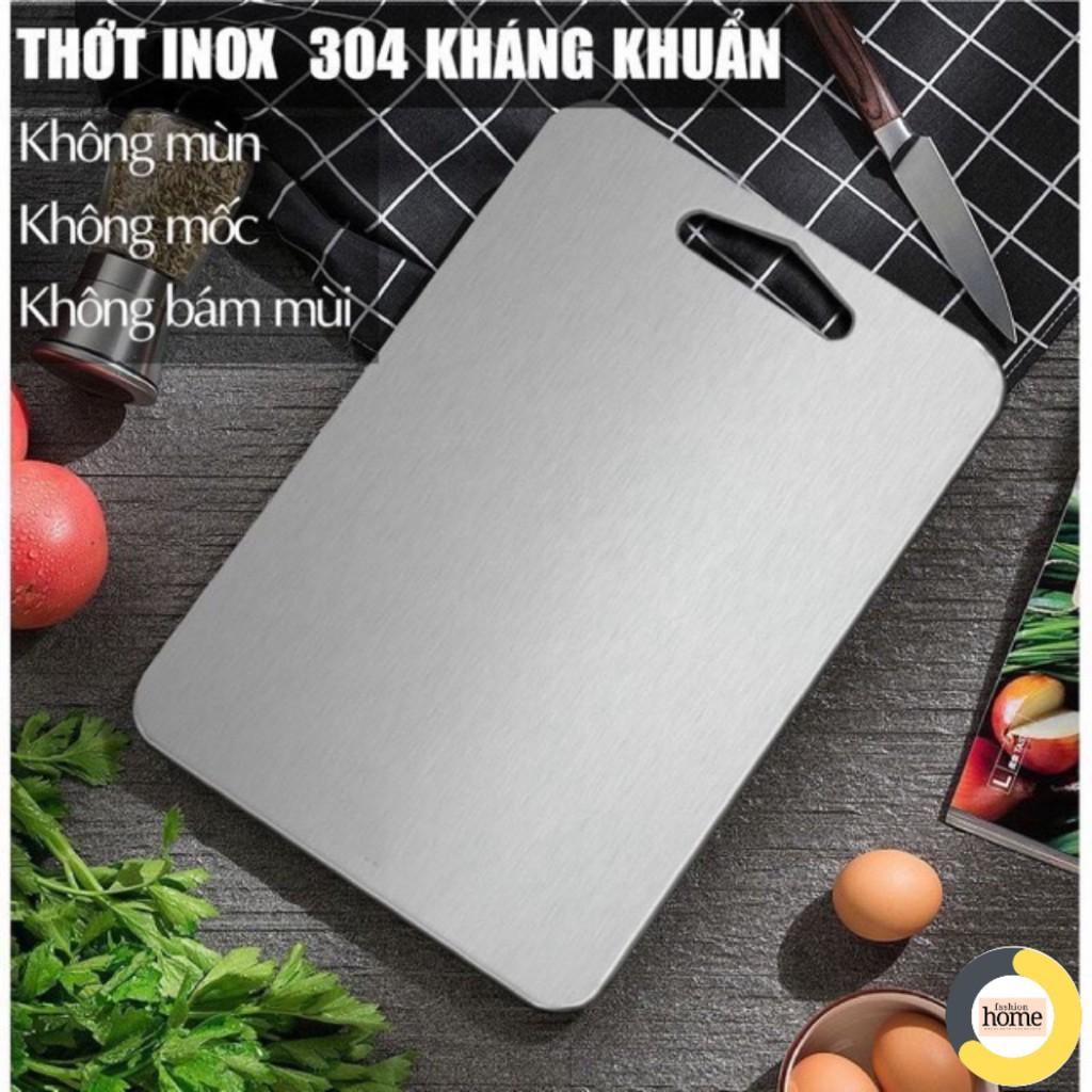 Thớt inox SUS304 cao cấp - kháng khuẩn, khử mùi, chống nấm mốc, cường lực - gia công tinh xảo - thớt inox 304