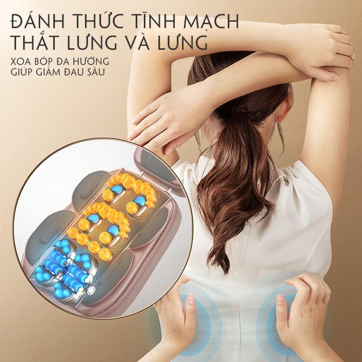 Máy massage bán thân công nghệ cao kết hợp nhiều chế độ massage thư giãn sâu bảo vệ sực khỏe vai, lưng, cổ