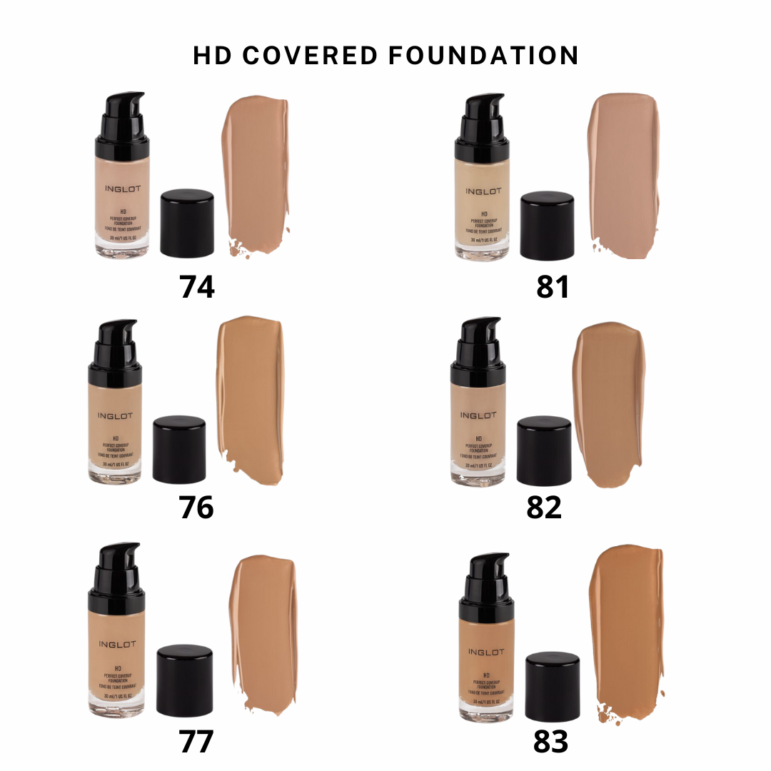 Kem nền lâu trôi, che phủ tốt HD Perfect Coverup INGLOT