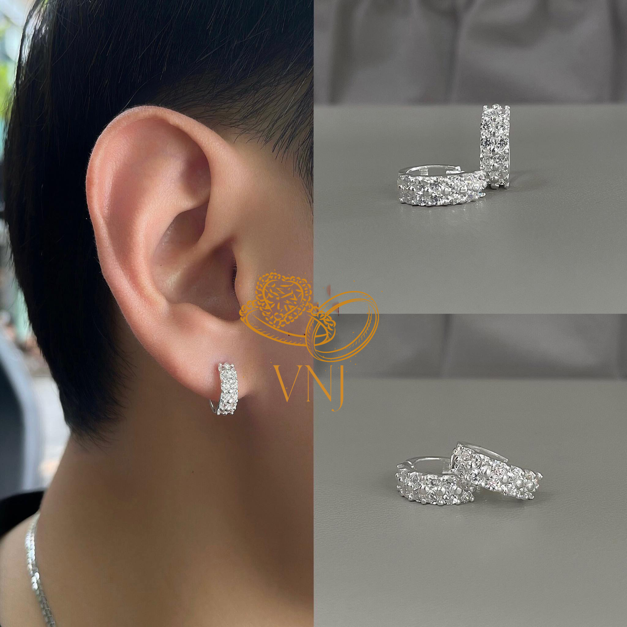 Bông tai thời trang nam nữ