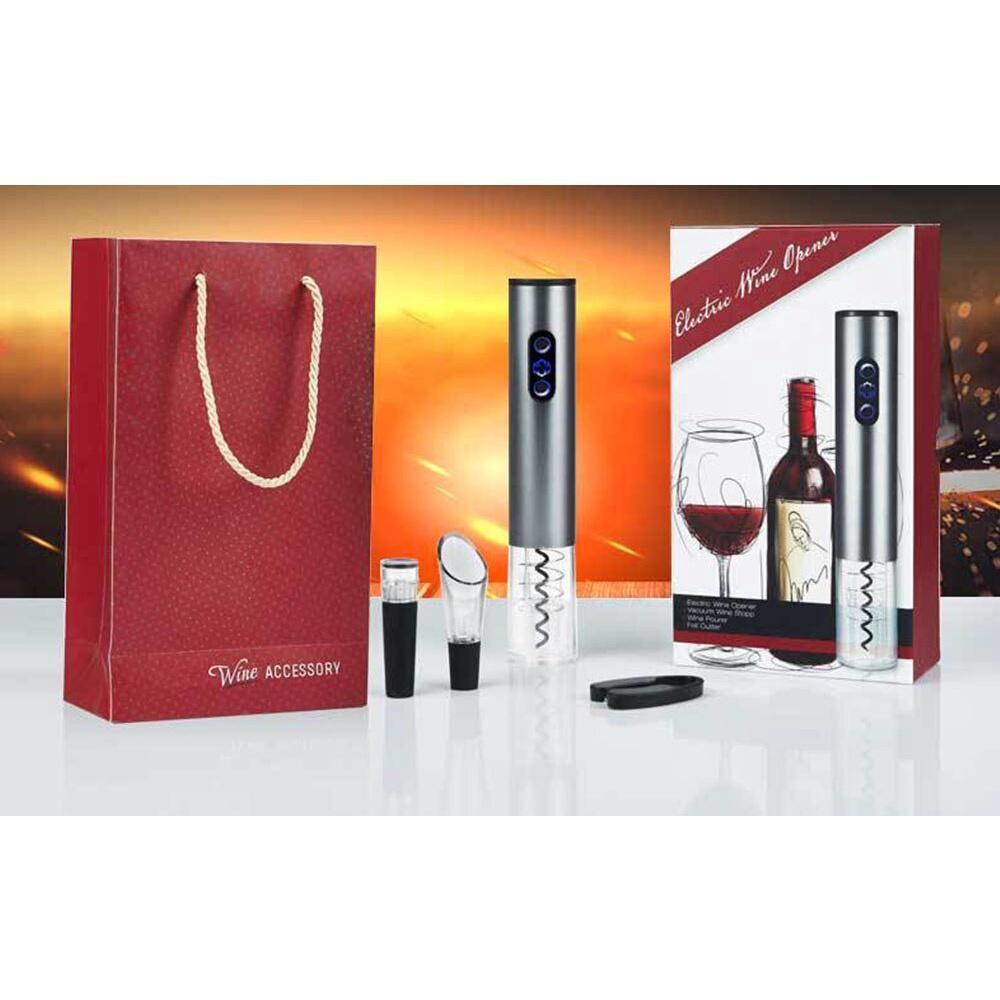 Quà Tặng Biếu ĐẲNG CẤP>>> Bộ Dụng Cụ Mở Rượu Vang Tự Động 4in1>> SANG TRỌNG