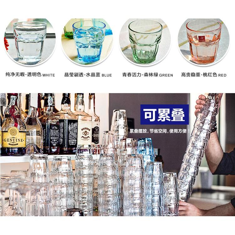Bộ 6 Ly thủy tinh Rock Bar màu trắng -Hàng nhập khẩu